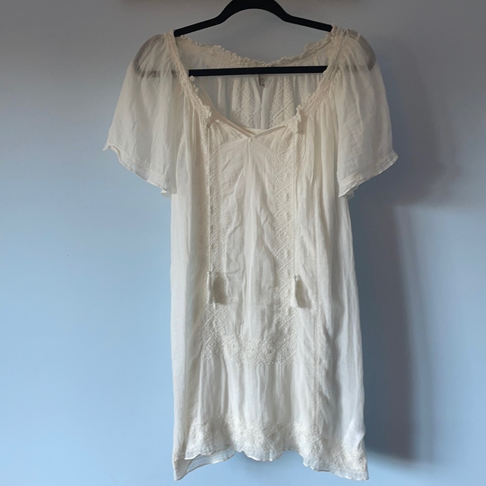 Joie White Cotton Dress